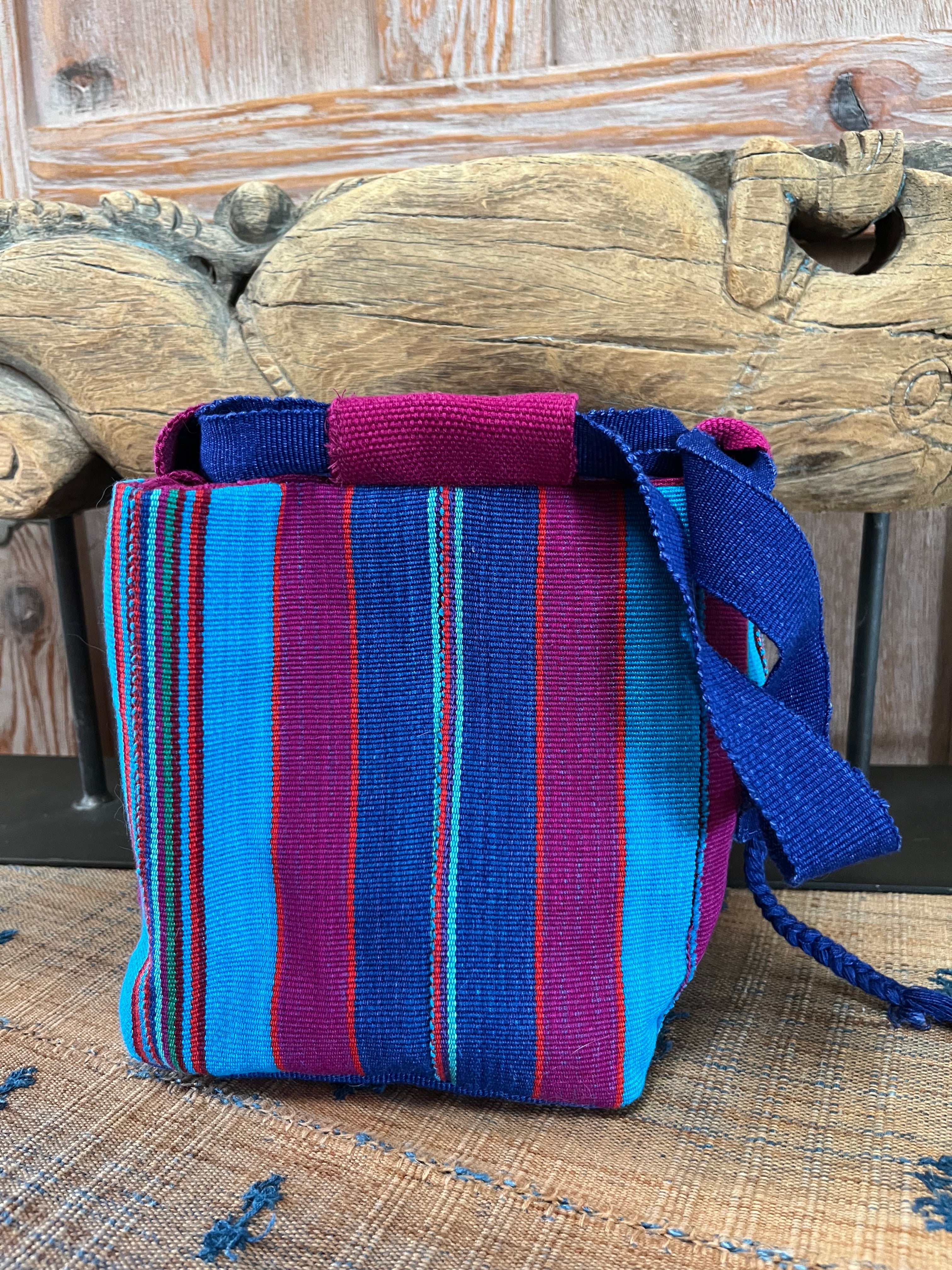 Traditional Japanese Rice Bag in Guatemalan Textiles – Estudio Cinco Raíces