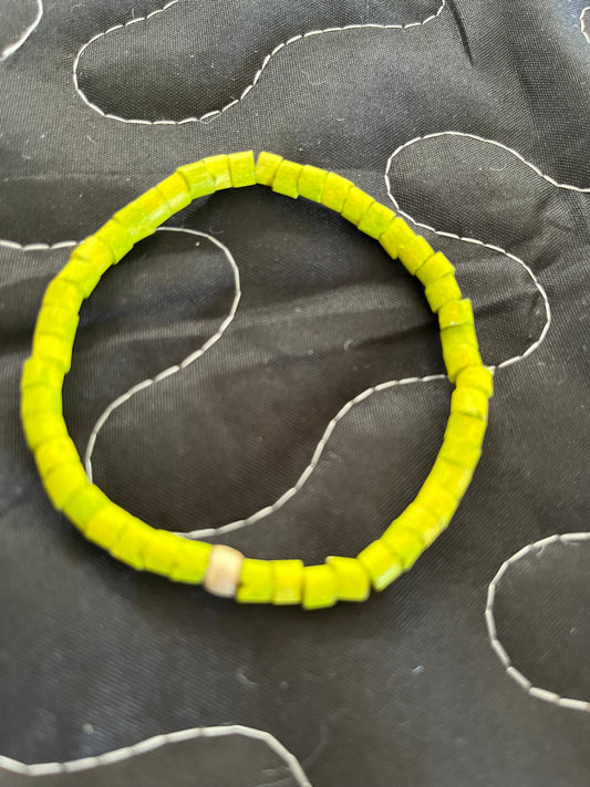 Ceramic Bracelet - Chartreuse