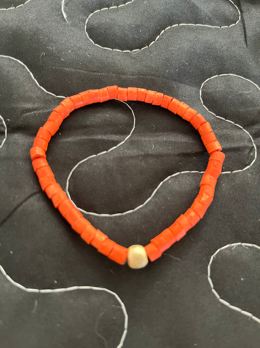 Ceramic Bracelet - Orange